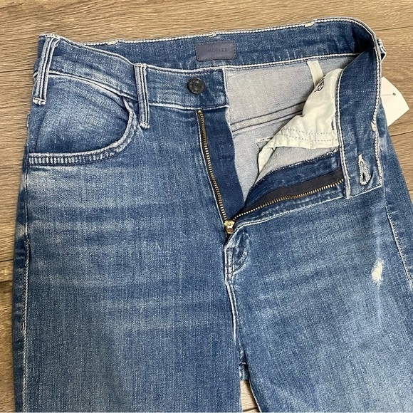 Mother Anthropologie Hustler Ankle Fray Jeans Can’t Stop Staring Sz 24 NEW. - Picture 9 of 14